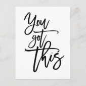 Carte Postale Vous Avez Ce Citation Motivationnelle Script Noir (Devant)