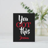 Carte Postale Vous Avez Ce Citation Motivationnelle Typographie  (Debout devant)