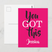 Carte Postale Vous Avez Ce Citation Motivationnelle Typographie (Devant / Derrière)