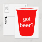 Carte Postale vous avez de la bière ? (Devant / Derrière)