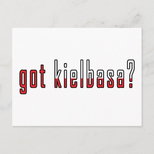 Carte Postale vous avez de la kielbasa ? Fanion (Devant)