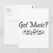 Carte Postale Vous avez de la musique ? (Notes 1) (Devant / Derrière)
