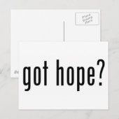 Carte Postale vous avez de l'espoir ? (Devant / Derrière)