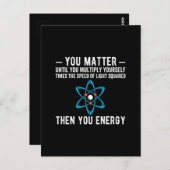 Carte Postale vous avez de l'importance jusqu'à ce que vous vous (Devant / Derrière)