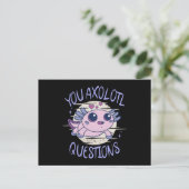 Carte Postale Vous avez des questions axolotales (Debout devant)