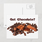 Carte Postale Vous avez du chocolat ? (Devant / Derrière)