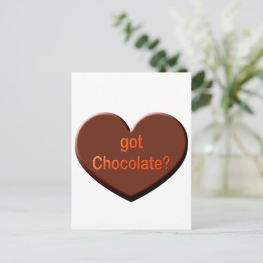 Carte Postale Vous avez du chocolat ? (Debout devant)