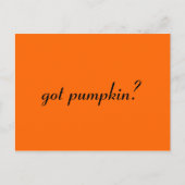 Carte Postale vous avez du citrouille ? (Devant)