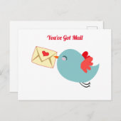 Carte Postale Vous avez du courrier (Devant / Derrière)