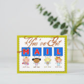 Carte Postale Vous avez du courrier ! (Debout devant)