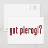 Carte Postale vous avez du pierogi ? (Devant / Derrière)