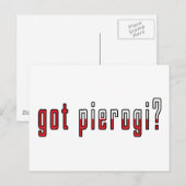 Carte Postale vous avez du pierogi ? Drapeau (Devant / Derrière)