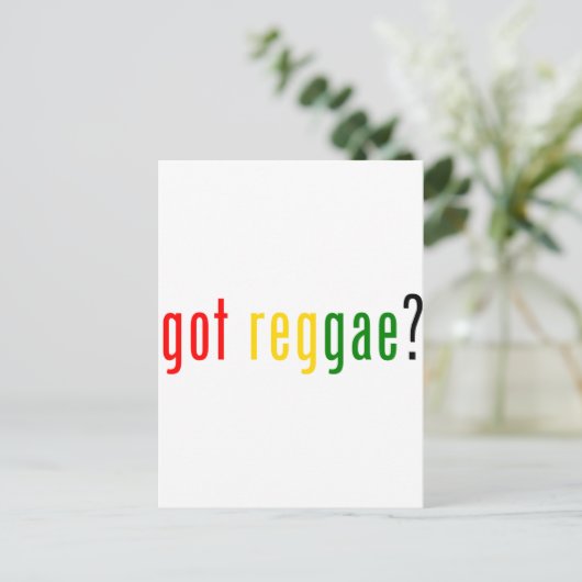 Carte Postale vous avez du reggae ? (Debout devant)