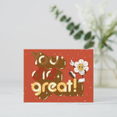 Carte Postale Vous avez fait un excellent travail Rétro (Debout devant)