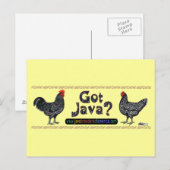 Carte Postale Vous avez Java ? (Devant / Derrière)