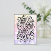 Carte Postale Vous avez le courage de recommencer (Debout devant)