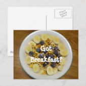 Carte Postale Vous avez le petit-déjeuner ? (Devant / Derrière)