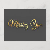 Carte Postale Vous avez manqué (Devant)