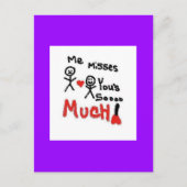 Carte Postale Vous avez manqué (Devant)