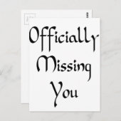 Carte Postale Vous avez manqué (Devant / Derrière)