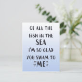 Carte Postale Vous avez nagé vers moi - Citation romantique (Debout devant)