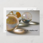 Carte Postale Vous avez perdu vos billes ? (Devant / Derrière)