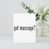 Carte Postale Vous avez reçu un massage ? (Debout devant)