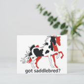 Carte Postale Vous avez Saddlebred ? (Debout devant)