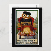 Carte Postale Vous avez un Halloween heureux (Devant / Derrière)