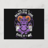 Carte Postale Vous avez une belle âme Satanic Baphomet (Devant)