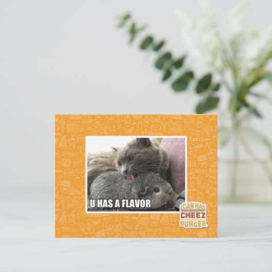 CARTE POSTALE VOUS AVEZ UNE SAVEUR (Debout devant)