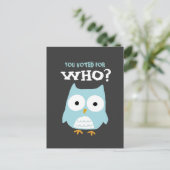 CARTE POSTALE VOUS AVEZ VOTÉ POUR QUI ? (Debout devant)