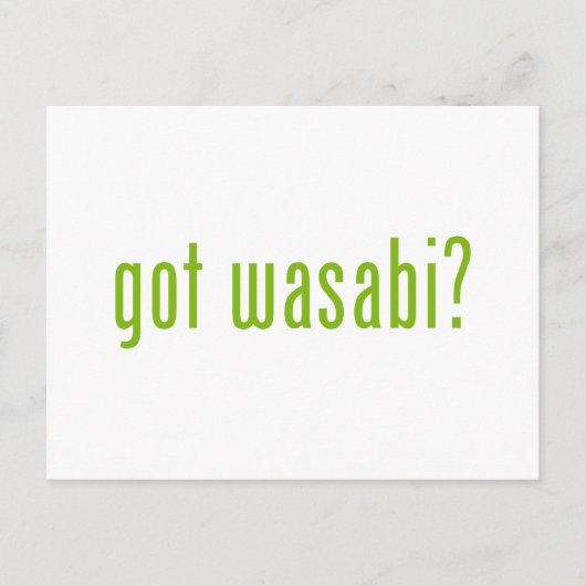 Carte Postale vous avez wasabi ? (Devant)