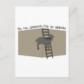 Carte Postale Vous, chèvre d'échelle, vous êtes si aléatoire (Devant)