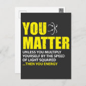 Carte Postale Vous Comptez Alors Vous Énergie Amoureux Physique  (Devant / Derrière)