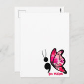 Carte Postale Vous Comptez - Papillon (Devant / Derrière)