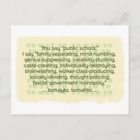 Carte Postale Vous Dites Tomate (Devant)