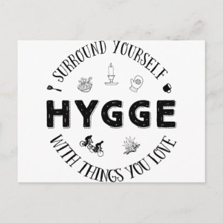 Carte Postale Vous entourer avec Hygge (B&W)