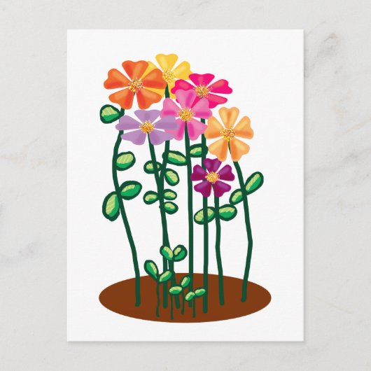 Carte Postale Vous envoyer des fleurs (Devant)