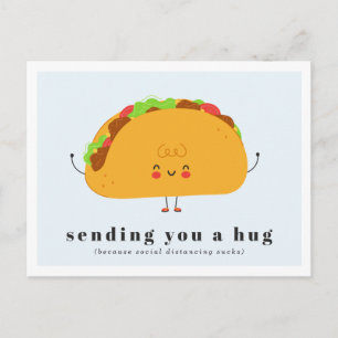 Carte Postale Vous envoyer un câlin   Taco Love