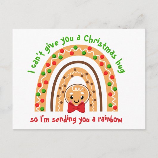 Carte Postale Vous envoyer un Rainbow Gingpain Noël (Devant)