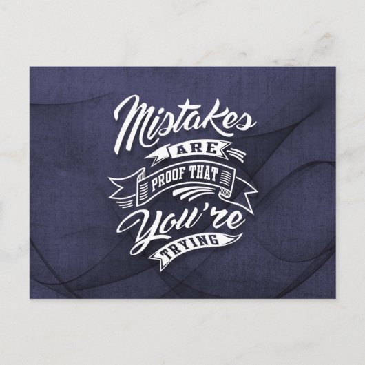 Carte Postale Vous essayez - Citations Inspirationnelles. (Devant)