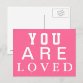 Carte Postale Vous êtes aimé - Inspirer - Motiver - Encourager (Devant / Derrière)