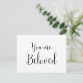Carte Postale Vous êtes aimé, Message inspirant (Debout devant)