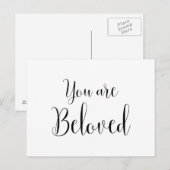 Carte Postale Vous êtes aimé, Message inspirant (Devant / Derrière)