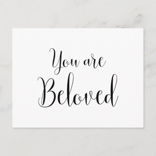 Carte Postale Vous êtes aimé, Message inspirant (Devant)