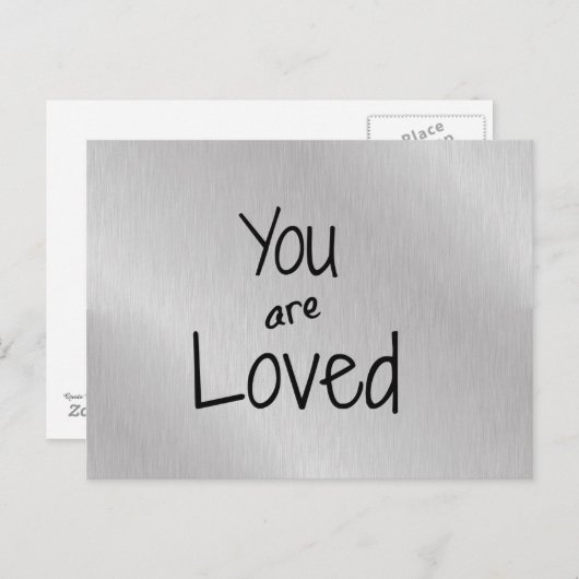 Carte Postale Vous êtes aimés (Devant / Derrière)