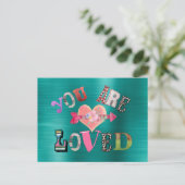 Carte Postale Vous êtes aimés (Debout devant)