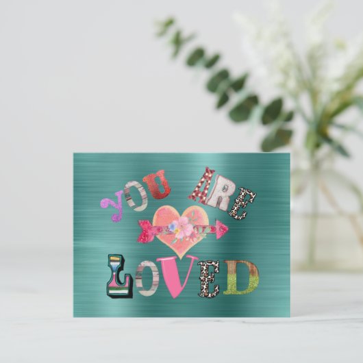 Carte Postale Vous êtes aimés (Debout devant)