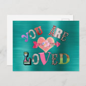 Carte Postale Vous êtes aimés (Devant / Derrière)